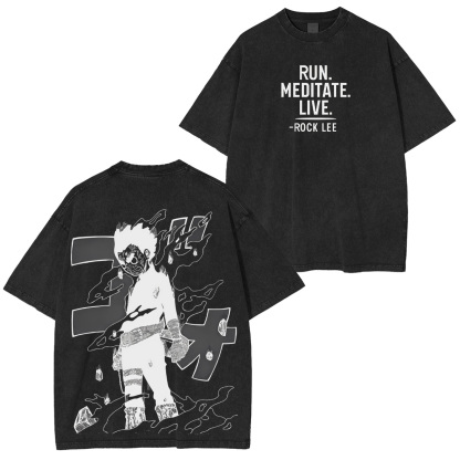 Naruto Rock Lee Unisex Washed T-Shirt