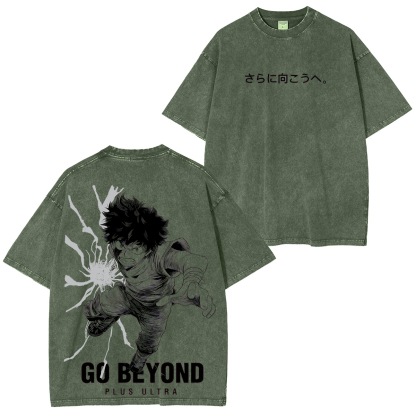 My Hero Academia Izuku Midoriya Unisex Washed T-Shirt
