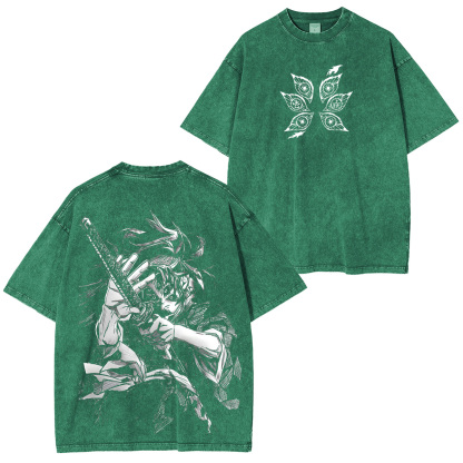 Demon Slayer Kokushibo Unisex Washed T-Shirt