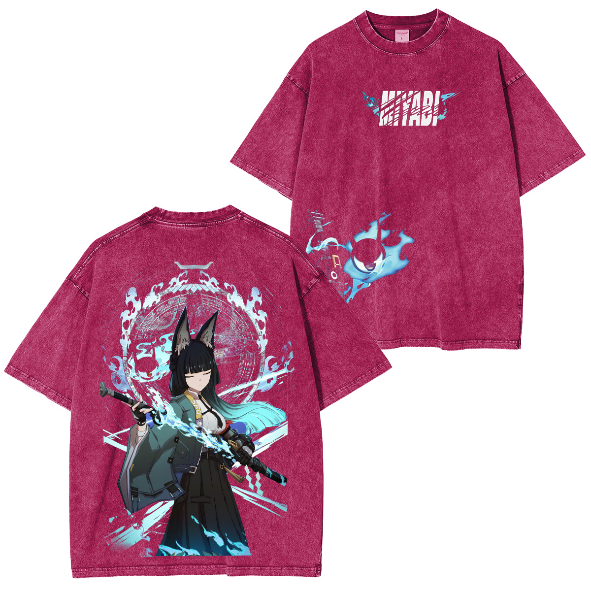 Zenless Zone Zero Hoshimi Miyabi Unisex Washed T-Shirt