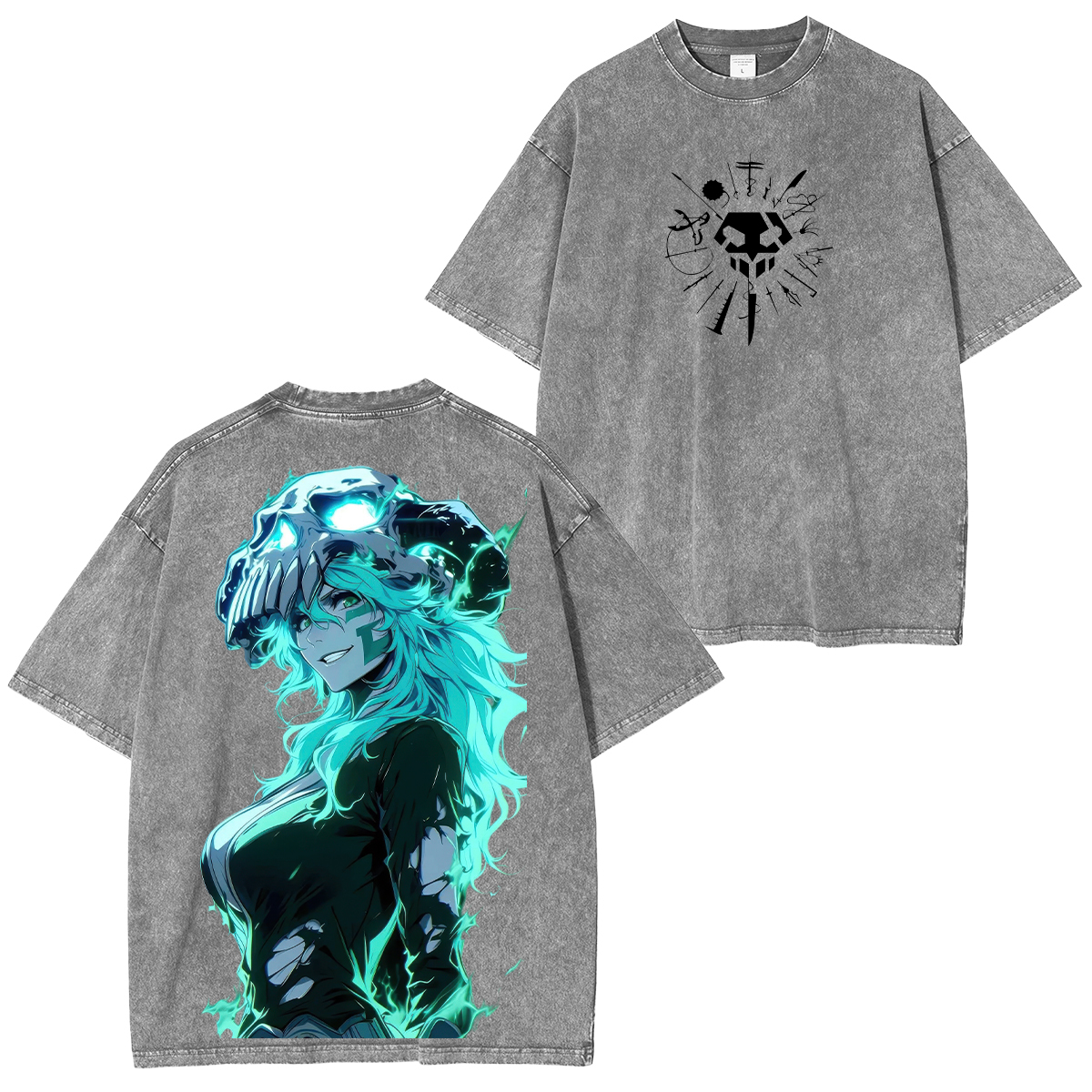 Bleach Printed Unisex Washed T-Shirt