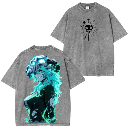 Bleach Printed Unisex Washed T-Shirt