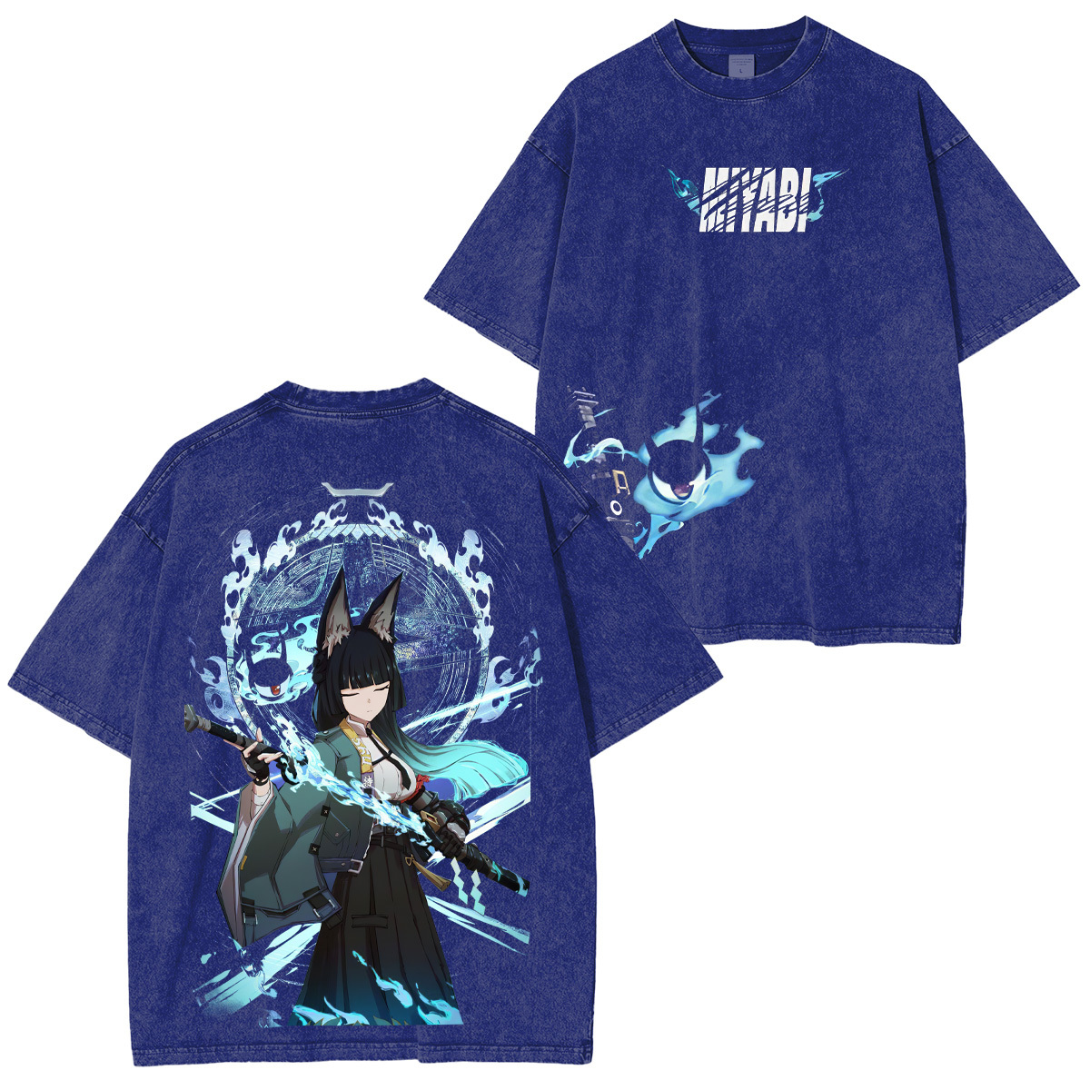 Zenless Zone Zero Hoshimi Miyabi Unisex Washed T-Shirt