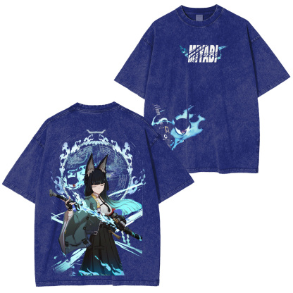 Zenless Zone Zero Hoshimi Miyabi Unisex Washed T-Shirt