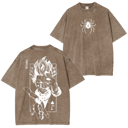 Hunter × Hunter Hisoka Printed Unisex Washed T-Shirt