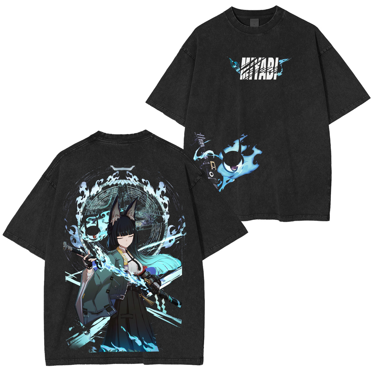 Zenless Zone Zero Hoshimi Miyabi Unisex Washed T-Shirt