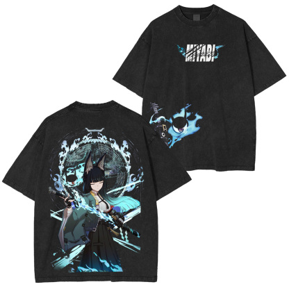 Zenless Zone Zero Hoshimi Miyabi Unisex Washed T-Shirt