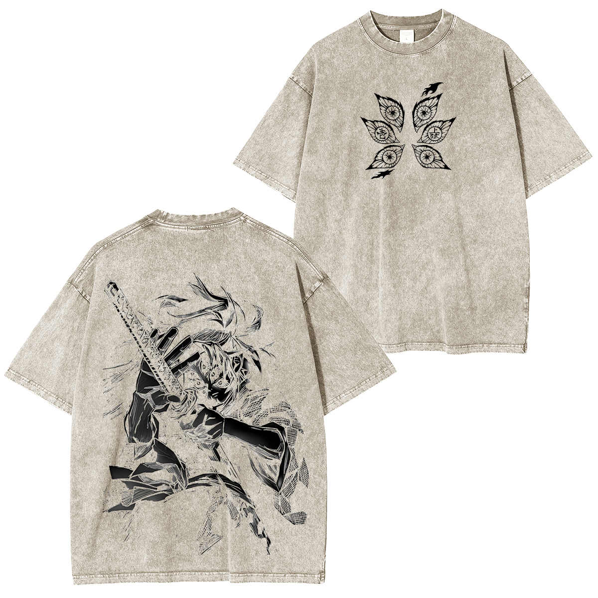 Demon Slayer Kokushibo Unisex Washed T-Shirt