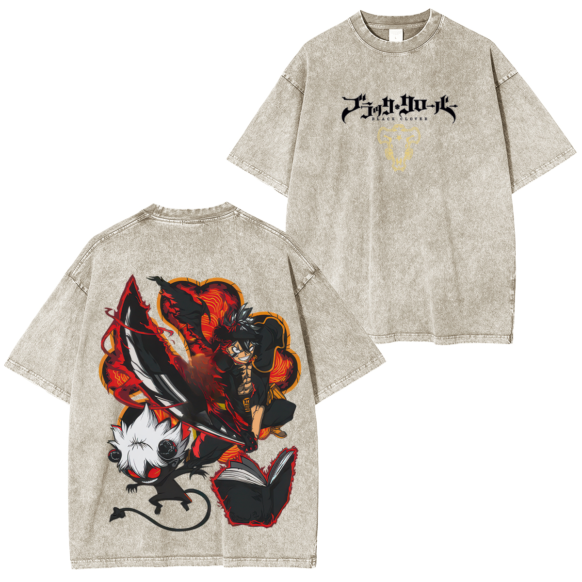 Black Clover Asta Unisex Washed T-Shirt