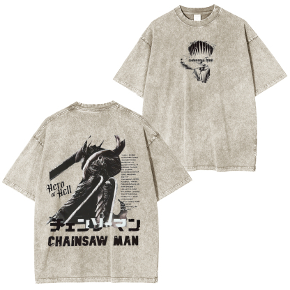 Chainsaw Man Unisex Washed T-Shirt