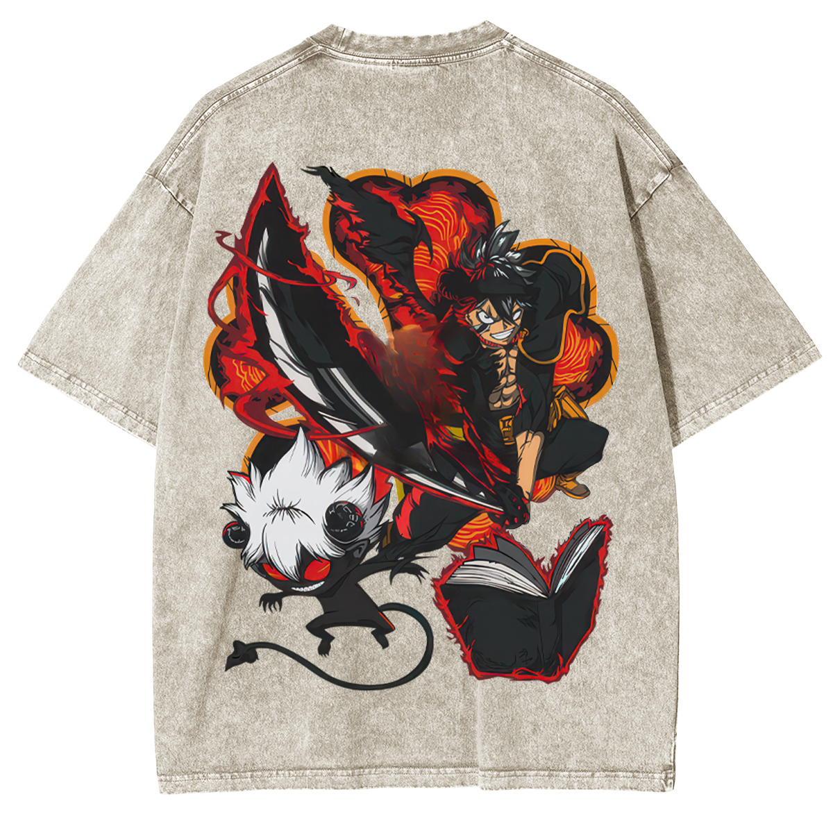 Black Clover Asta Unisex Washed T-Shirt