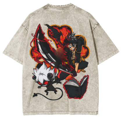 Black Clover Asta Unisex Washed T-Shirt