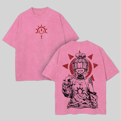 Fire Force Haumea Printed Unisex Washed T-Shirt