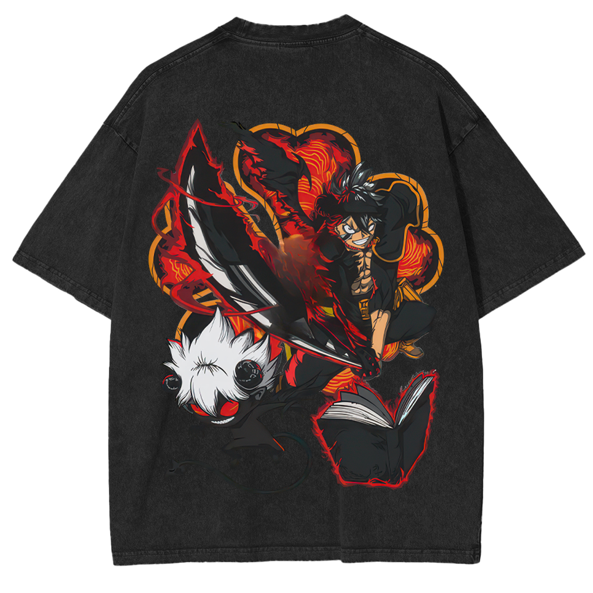 Black Clover Asta Unisex Washed T-Shirt