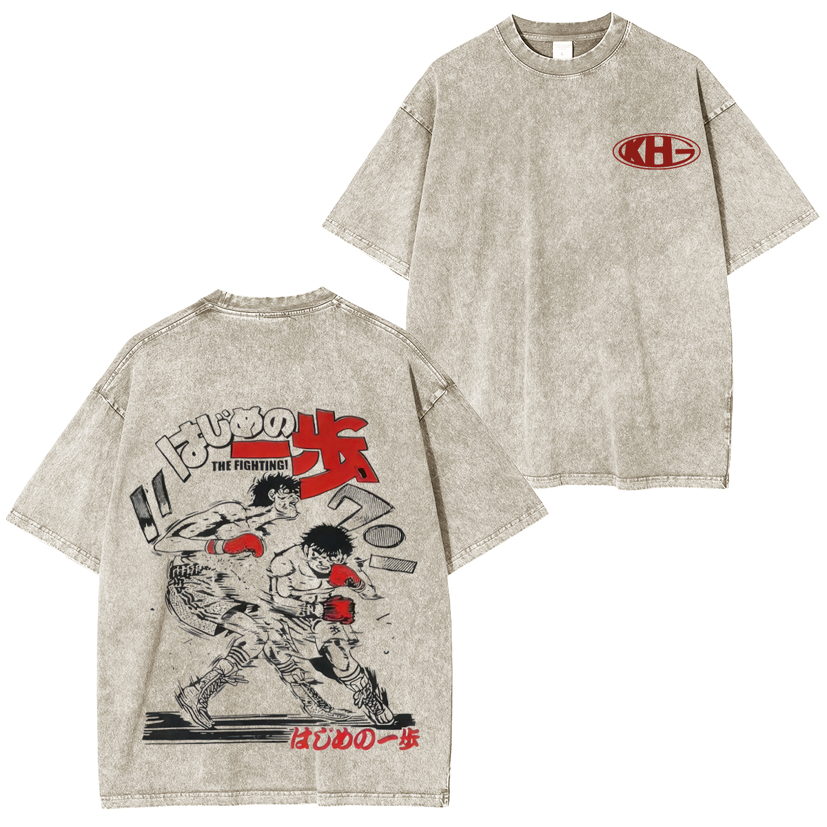 Hajime no Ippo Printed Unisex Washed T-Shirt