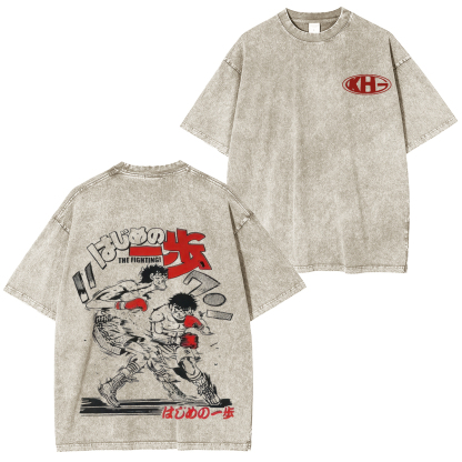 Hajime no Ippo Printed Unisex Washed T-Shirt