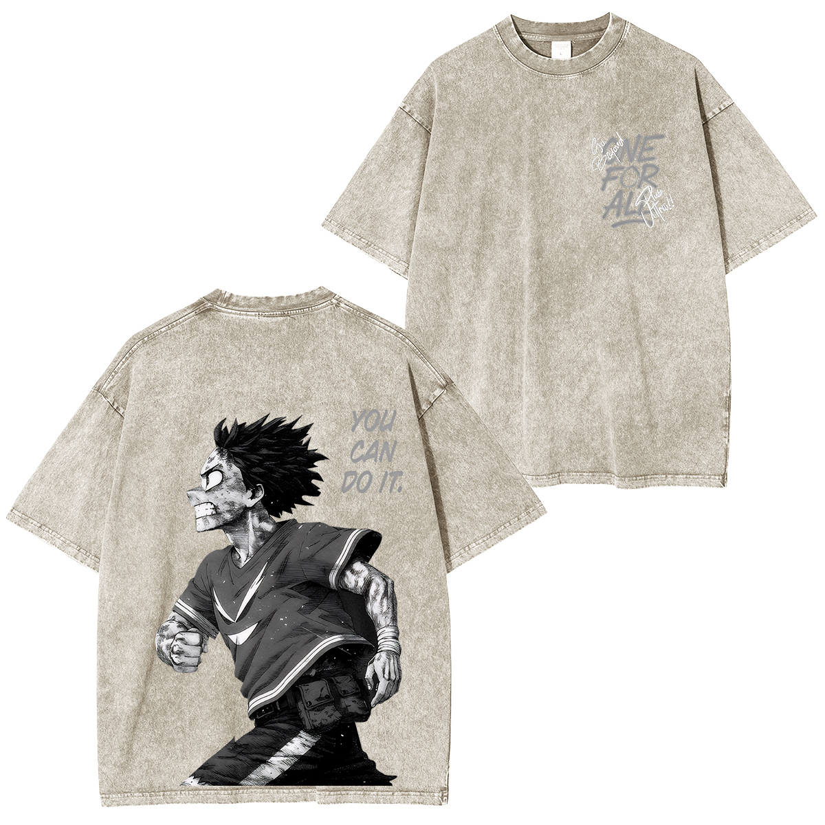 My Hero Academia Izuku Midoriya Unisex Washed T-Shirt