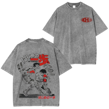 Hajime no Ippo Printed Unisex Washed T-Shirt