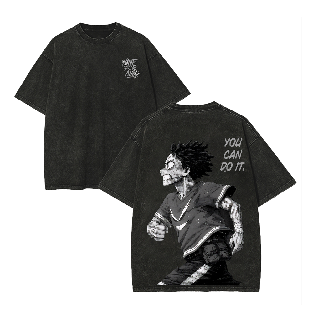 My Hero Academia Izuku Midoriya Unisex Washed T-Shirt