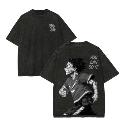 My Hero Academia Izuku Midoriya Unisex Washed T-Shirt