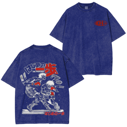 Hajime no Ippo Printed Unisex Washed T-Shirt
