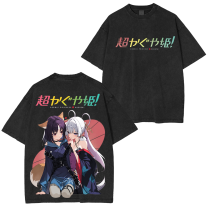 Cosmic Princess Kaguya! Printed Unisex Washed T-Shirt