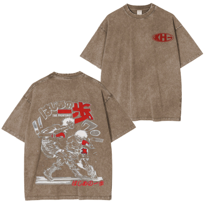 Hajime no Ippo Printed Unisex Washed T-Shirt