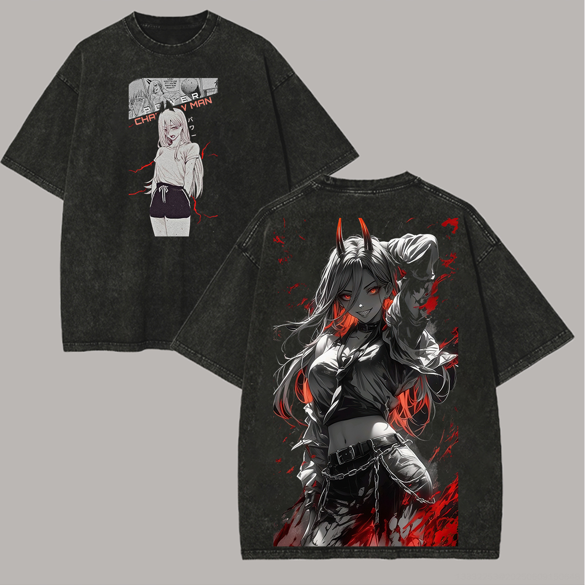 Chainsaw Man Unisex Washed T-Shirt