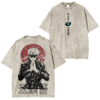Jujutsu Kaisen Satoru Gojo Unisex Washed T-Shirt