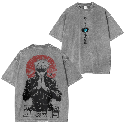Jujutsu Kaisen Satoru Gojo Unisex Washed T-Shirt