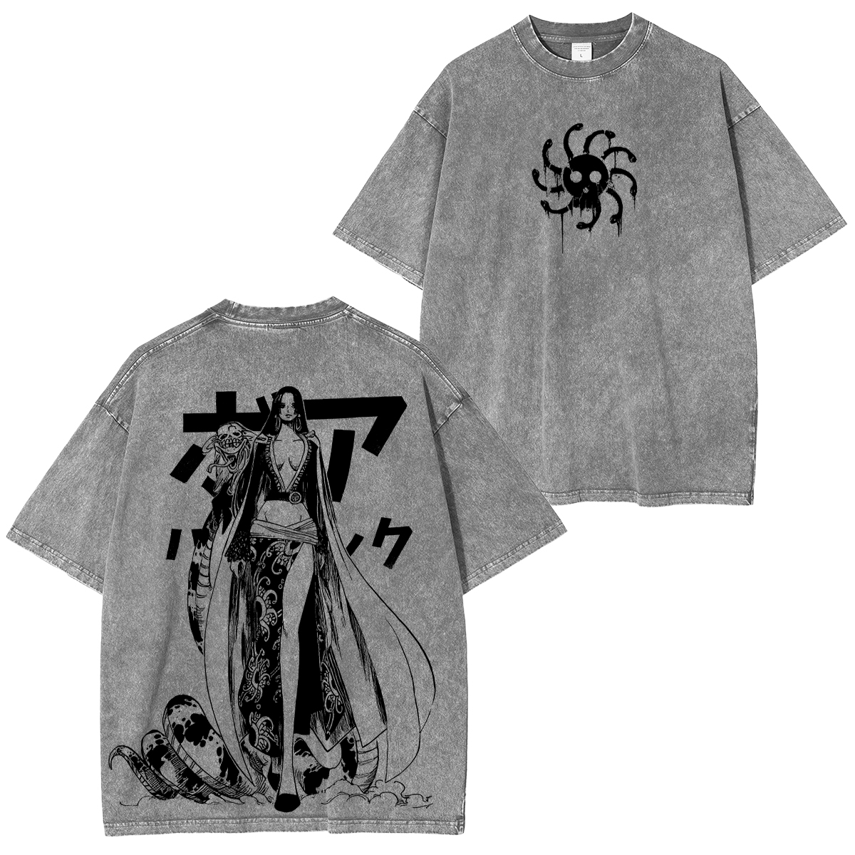 One Piece Boa Hancock Printed Unisex Washed T-Shirt