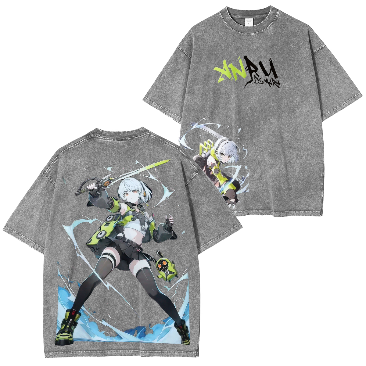 Zenless Zone Zero Anby Demara Printed Unisex Washed T-Shirt