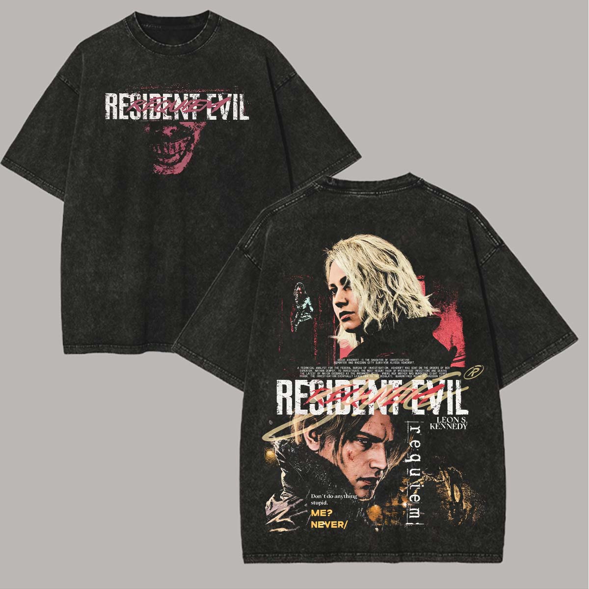 Resident Evil 4 Remake Printed Unisex Washed T-Shirt