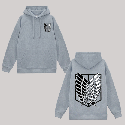 Attack on Titan Printed Fleece-lined Unisex Hoodie