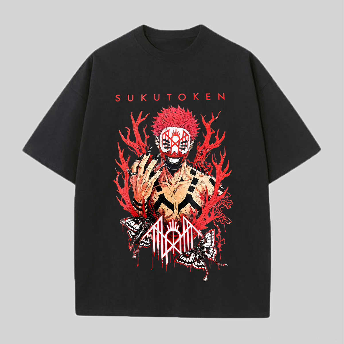Jujutsu Kaisen Ryomen Sukuna Printed Unisex Oversized T-Shirt