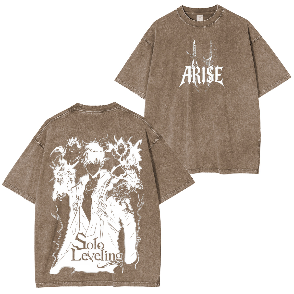 Solo Leveling Printed Unisex Washed T-Shirt