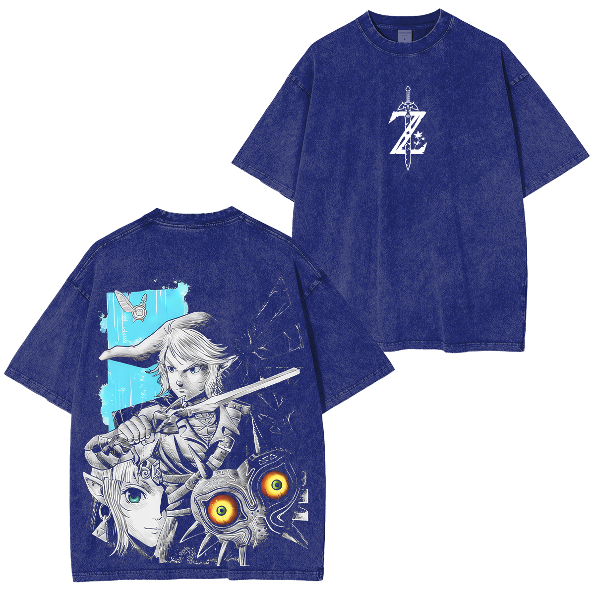 The Legend of Zelda Printed Unisex Washed T-Shirt