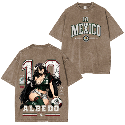 Overlord Albedo Printed Unisex Washed T-Shirt