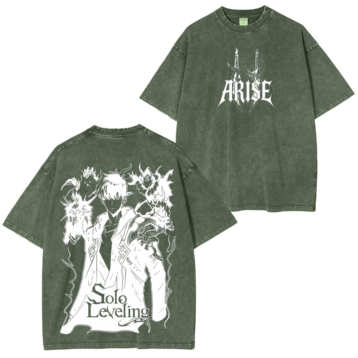 Solo Leveling Printed Unisex Washed T-Shirt