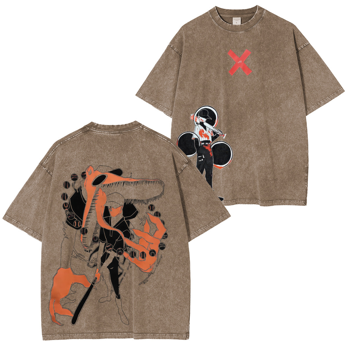 Chainsaw Man Denji Unisex Washed T-Shirt