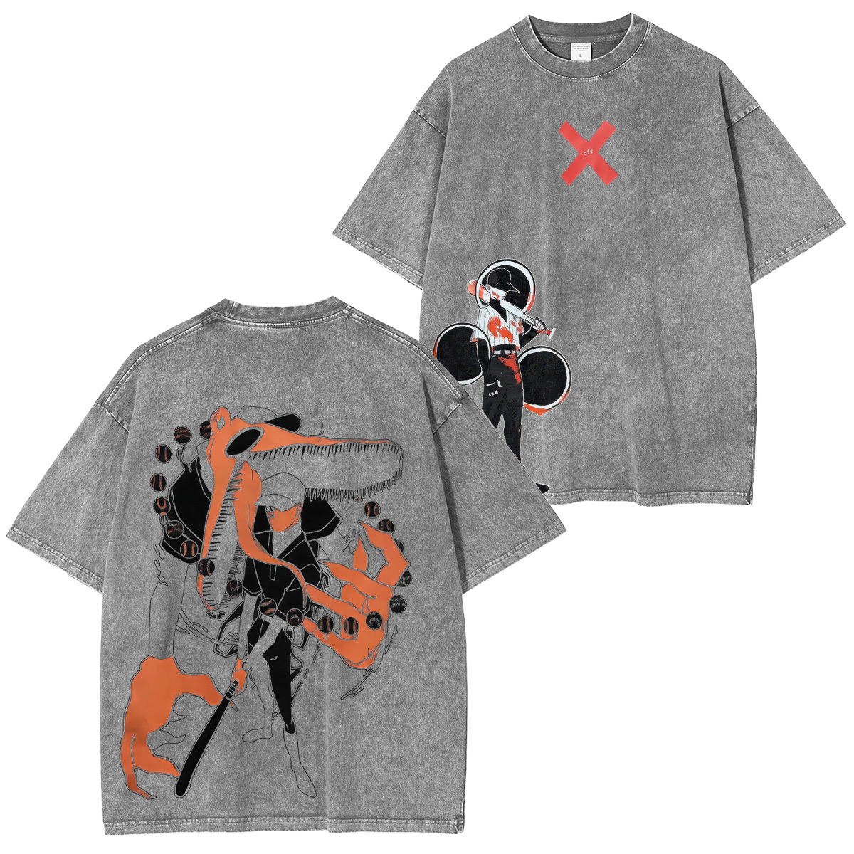 Chainsaw Man Denji Unisex Washed T-Shirt