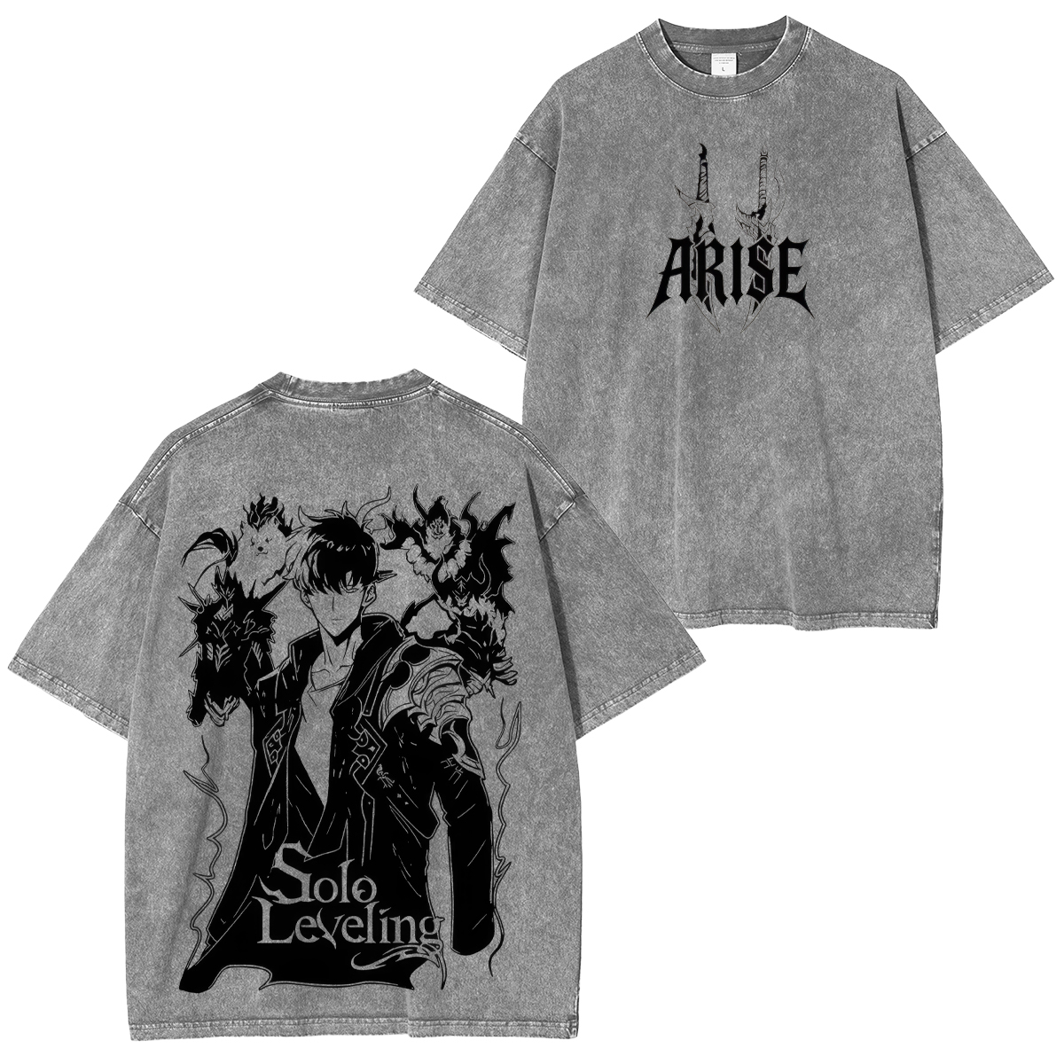 Solo Leveling Printed Unisex Washed T-Shirt