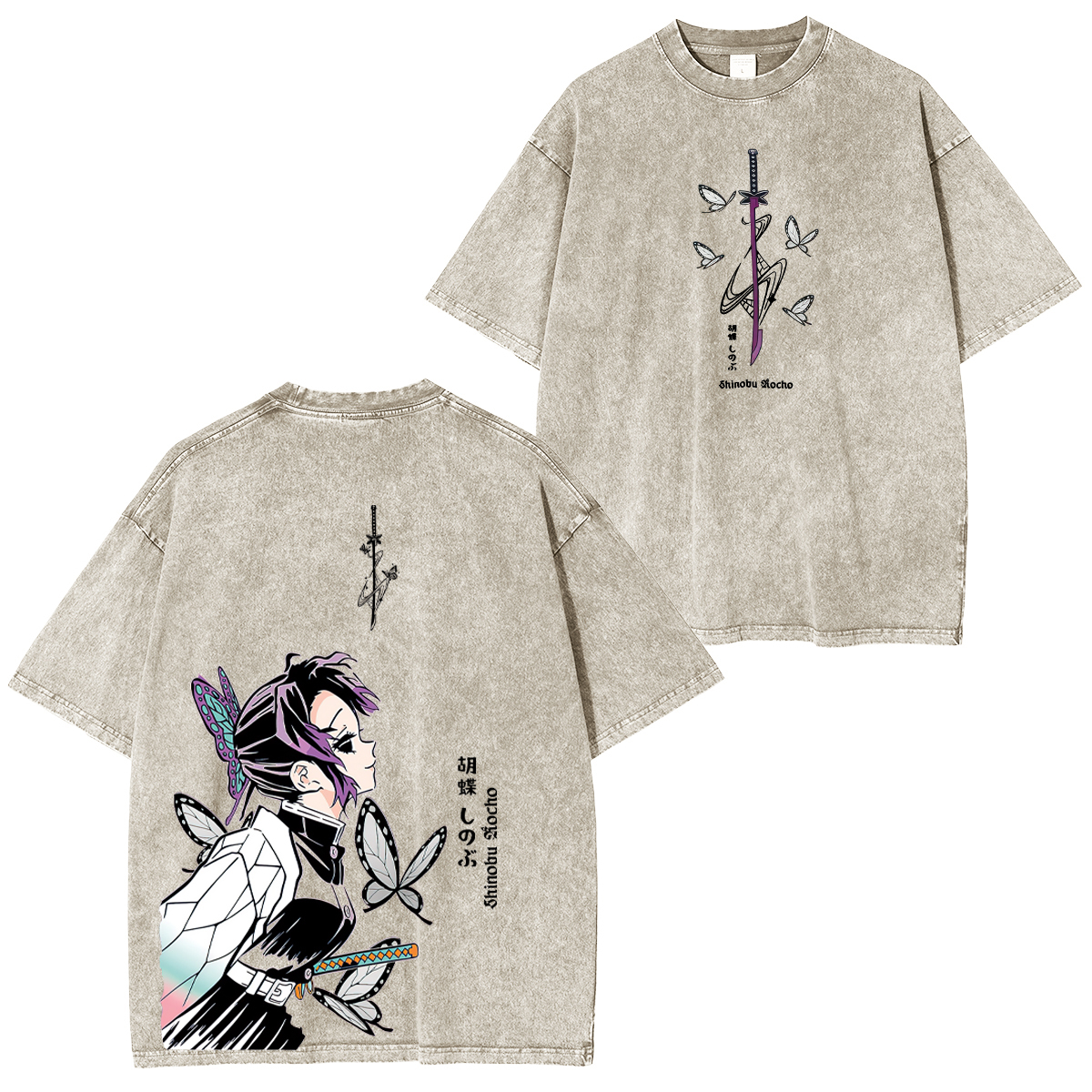 Demon Slayer Shinobu Kocho Unisex Washed T-Shirt