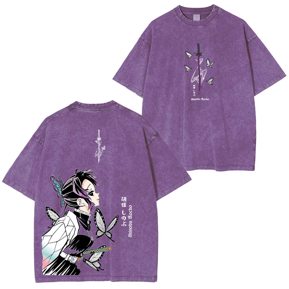 Demon Slayer Shinobu Kocho Unisex Washed T-Shirt