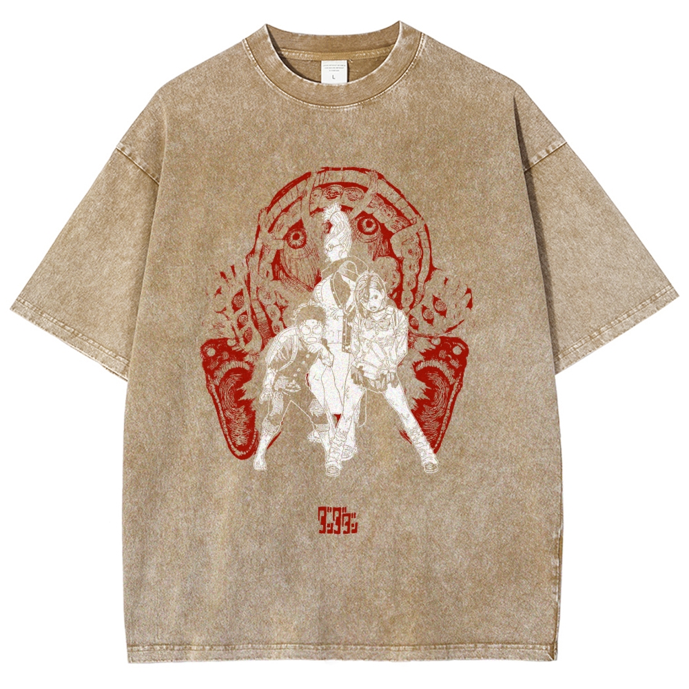 Okarun Momo Dandadan Washed T-Shirt