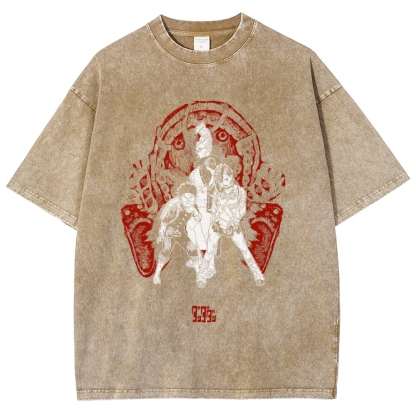Okarun Momo Dandadan Washed T-Shirt