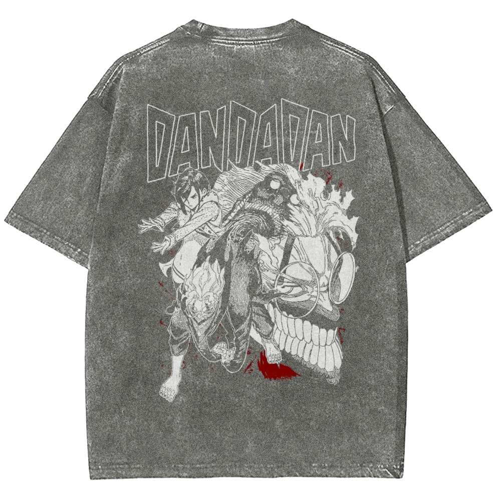 Okarun Momo Dandadan Washed T-Shirt