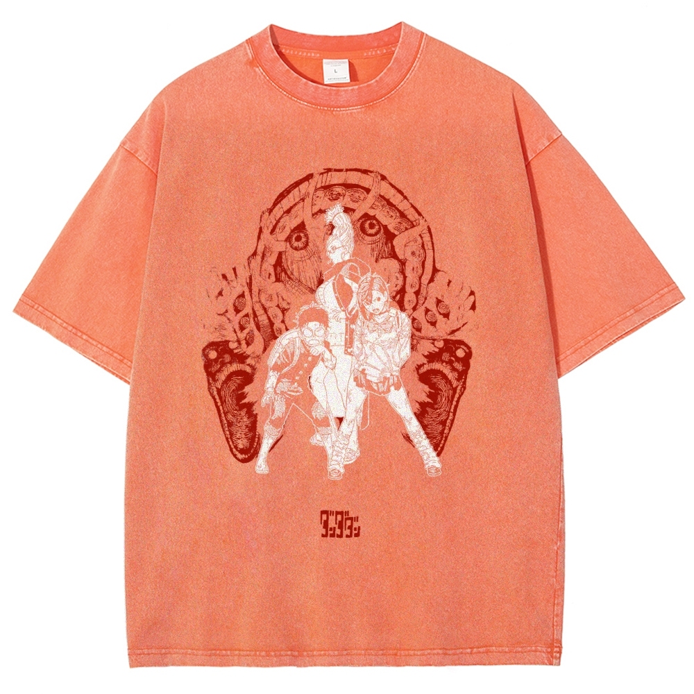 Okarun Momo Dandadan Washed T-Shirt