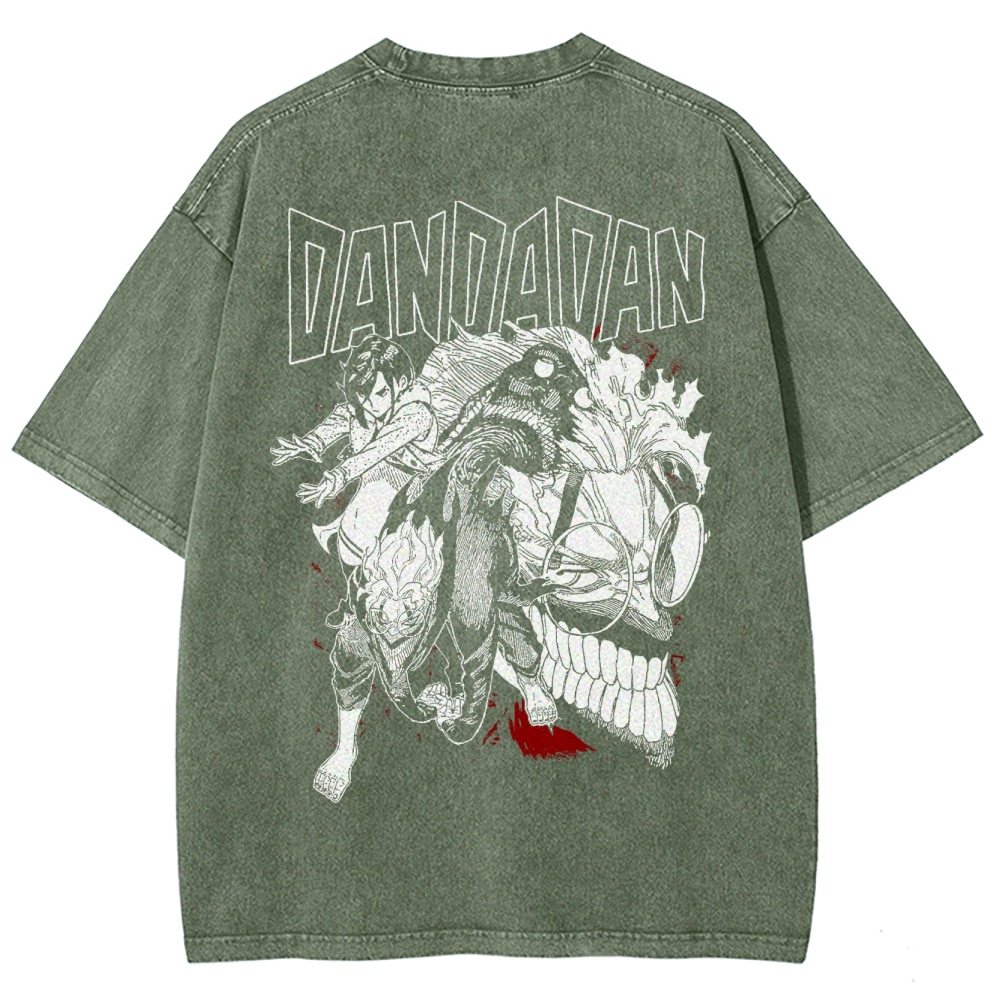 Okarun Momo Dandadan Washed T-Shirt