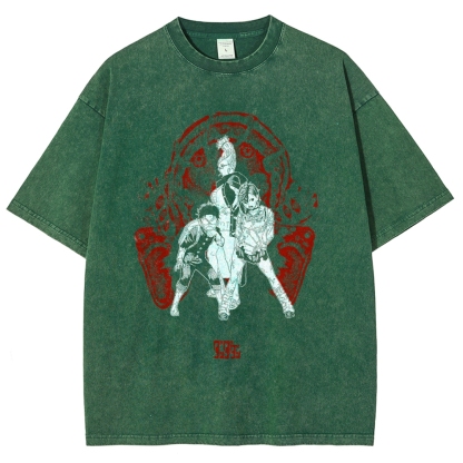 Okarun Momo Dandadan Washed T-Shirt
